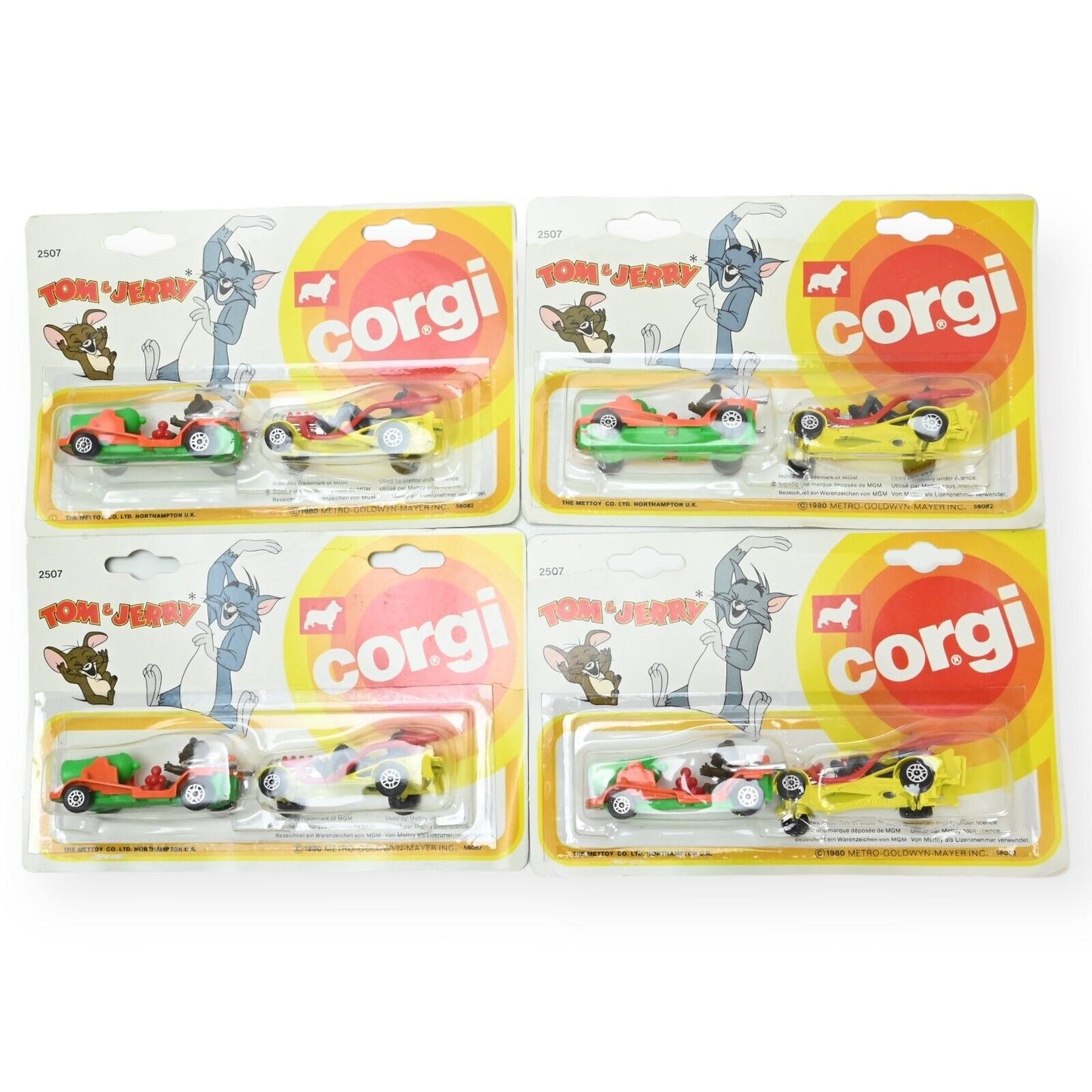 Corgi Twin Pack 2507 Tom & Jerry - 2nd issue card