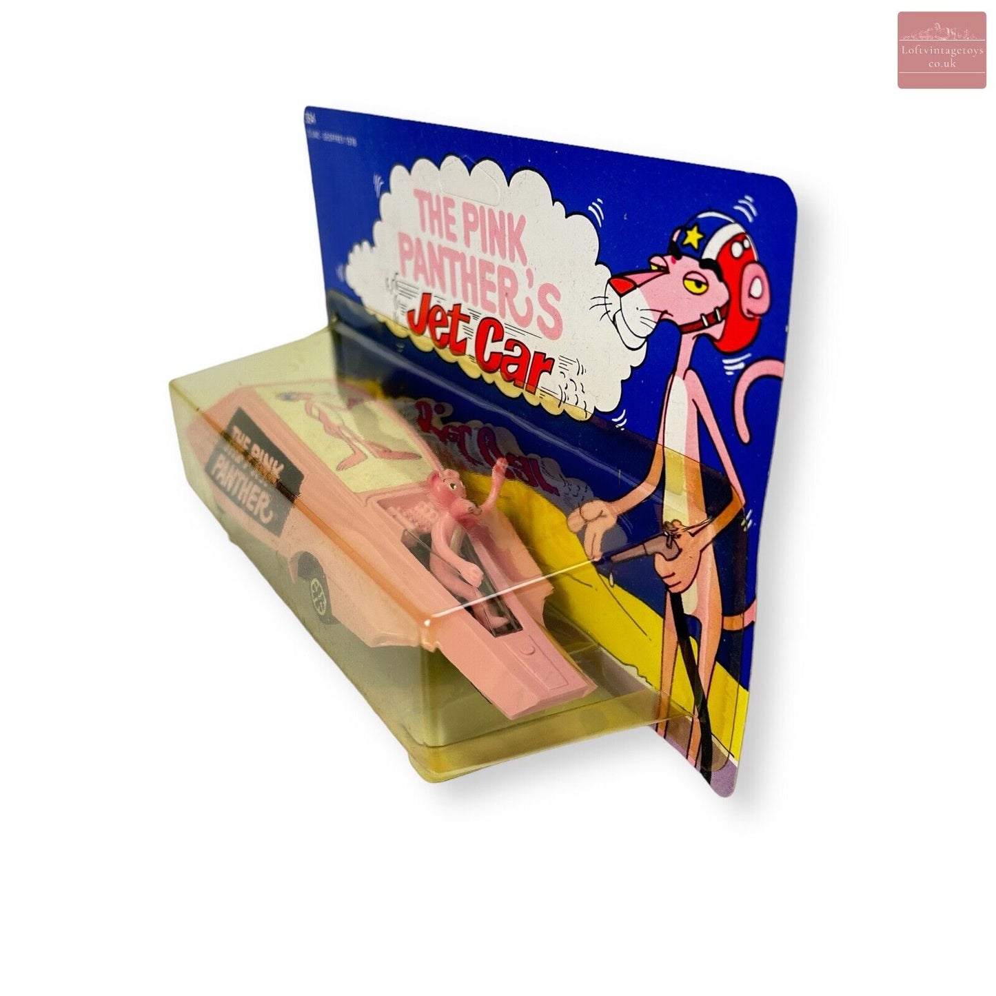 Dinky 354 Pink Panther Jet Car on Sealed Unpunched Card with Trade Box