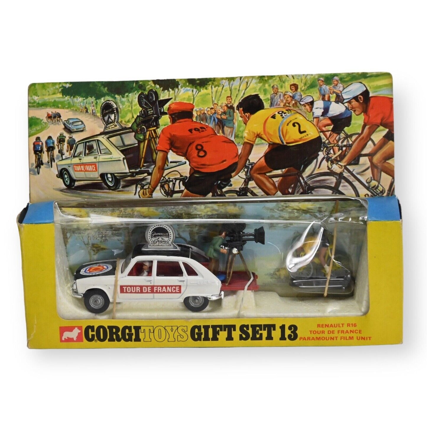 Corgi Gift Set 13 "Tour de France" / Renault 16 "Paramount" Camera Car