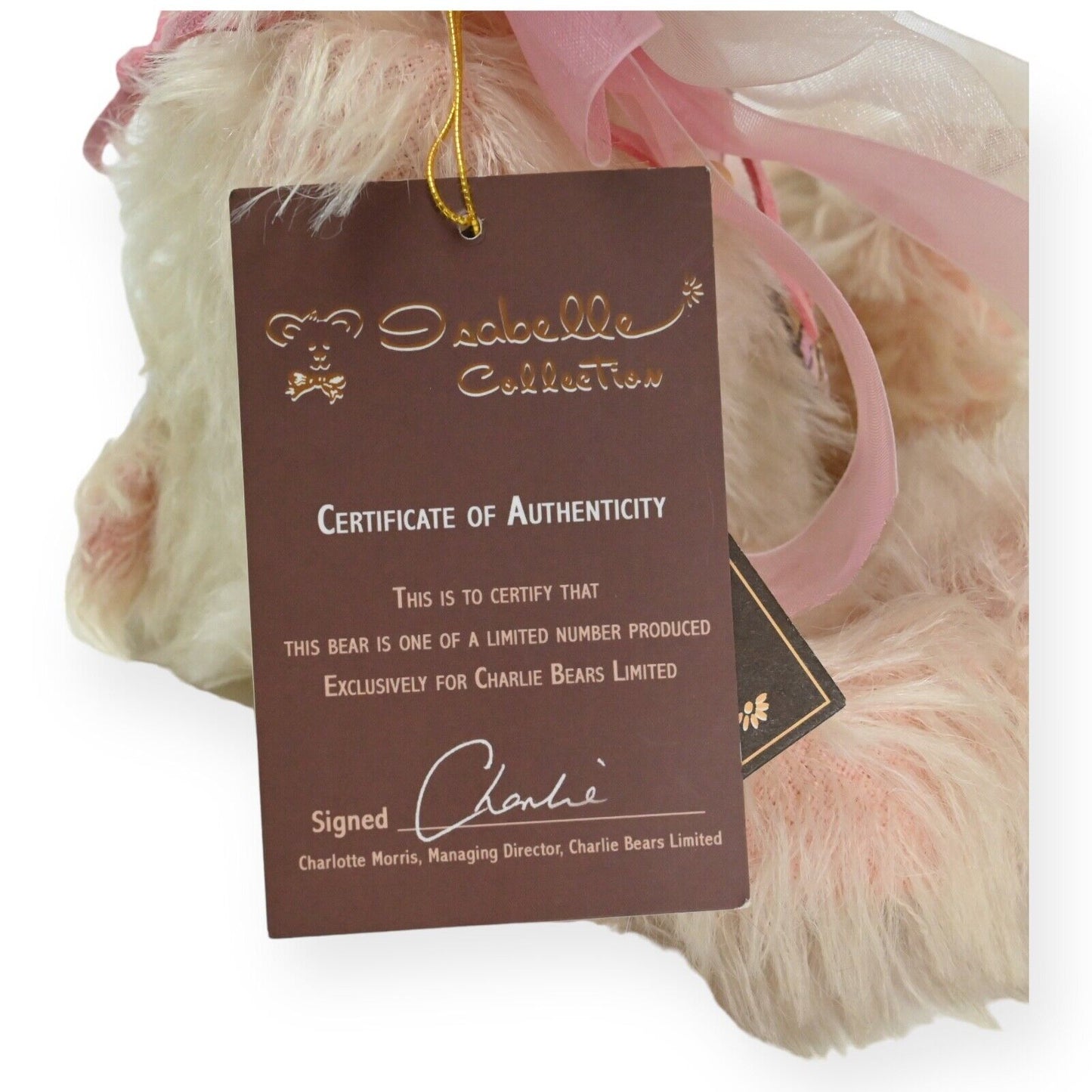 Charlie Bears Isabelle Collection Bon Bon Teddy Bear - SJ-4003A / LE 63 of 150