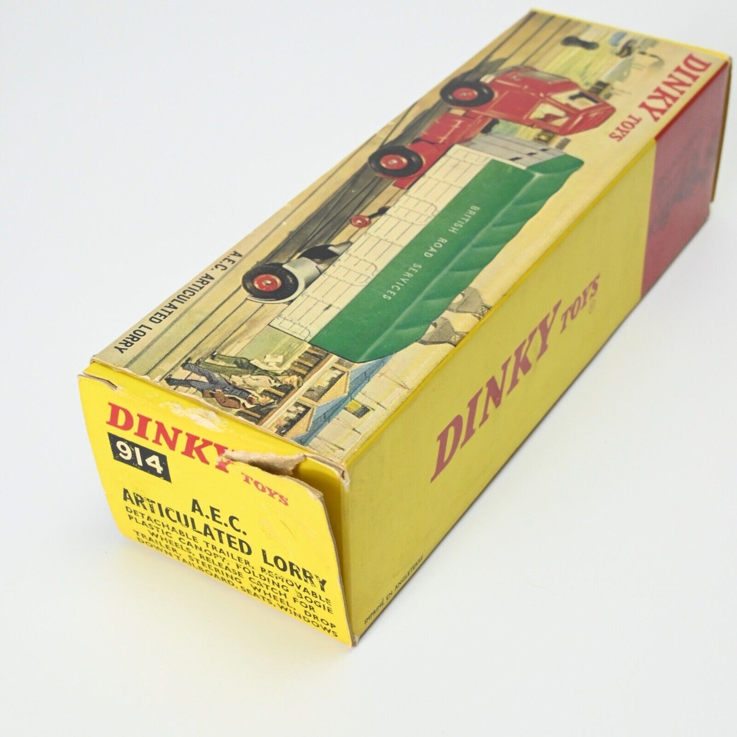 Dinky 914 Aec Articulated Lorry "British Road Services"