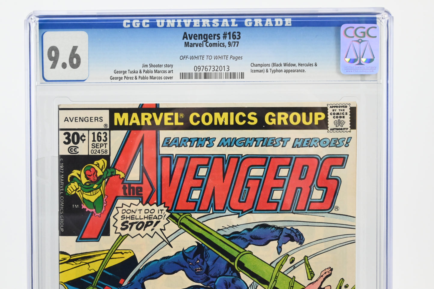 The Avengers #163 CGC 9.6 / 1977
