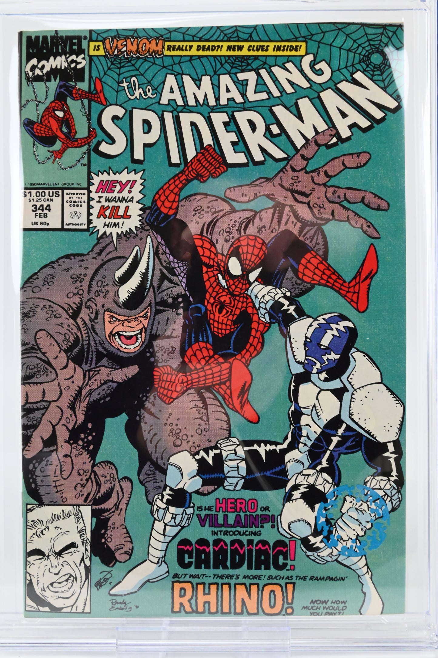 Der erstaunliche Spider-Man #344 CGC 9.6 / 1991