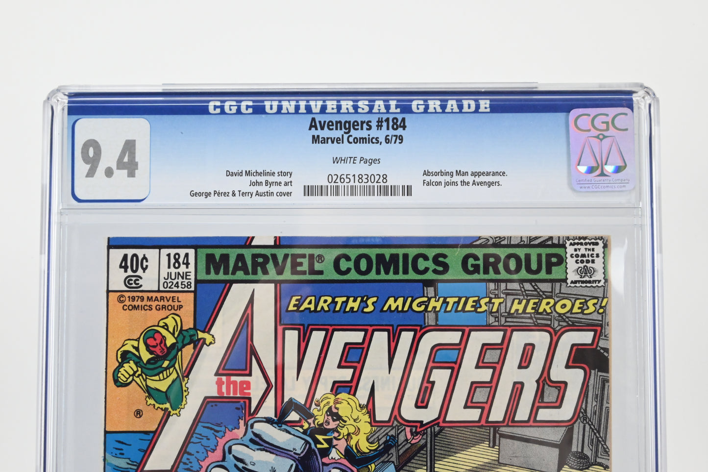 The Avengers #184 CGC 9.4 / 1979 - Marvel comics