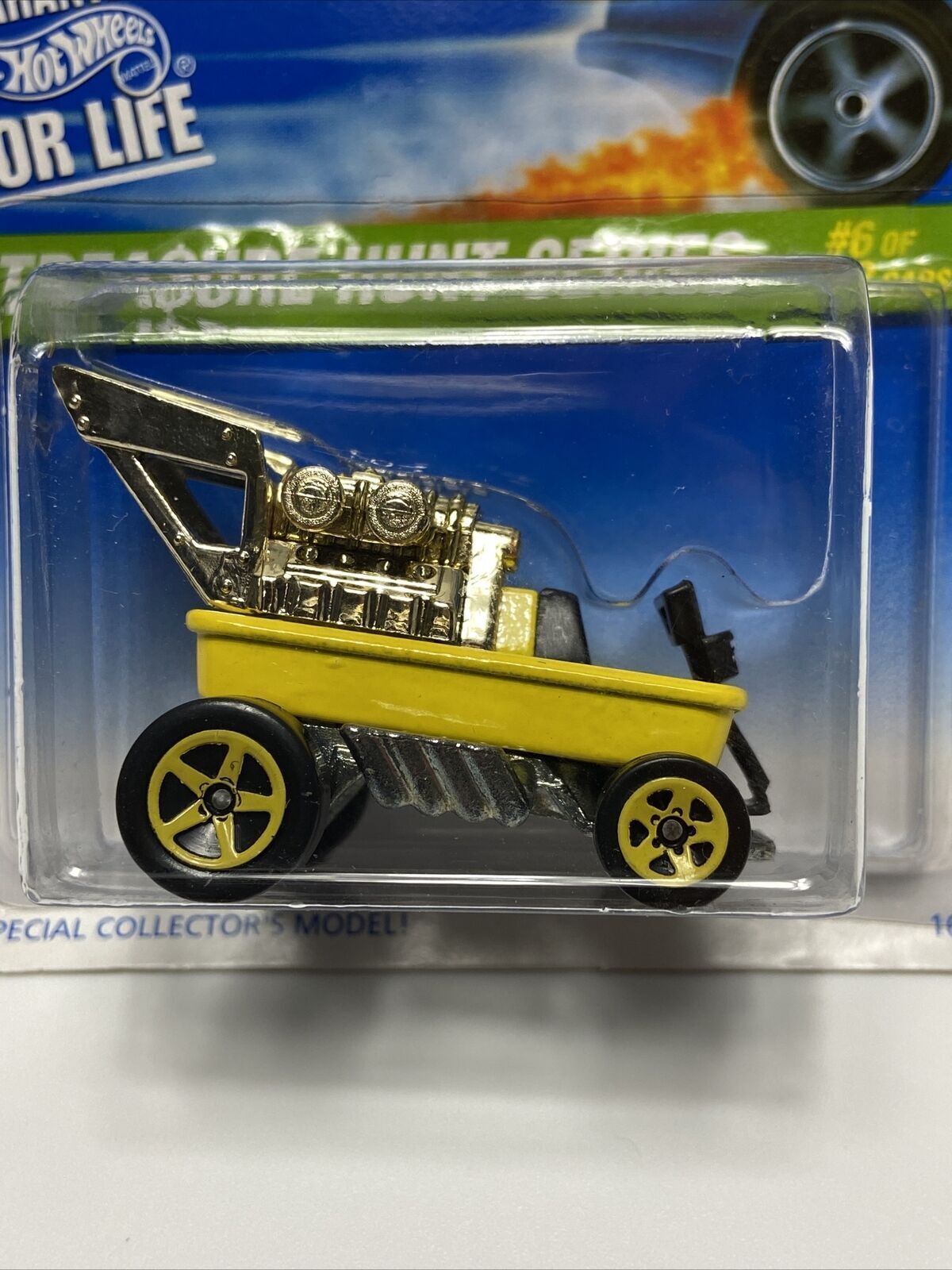 Hot Wheels 583 Treasure Hunt 6/12 Hot Rod Wagon Yellow w/Yellow 5Sp Wheels