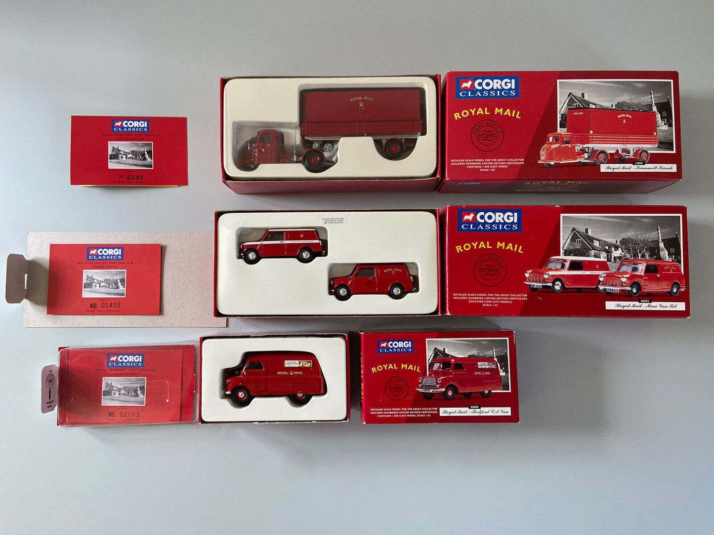 Corgi Classics Royal Mail Limited Edition Set Of 3 With Boxes