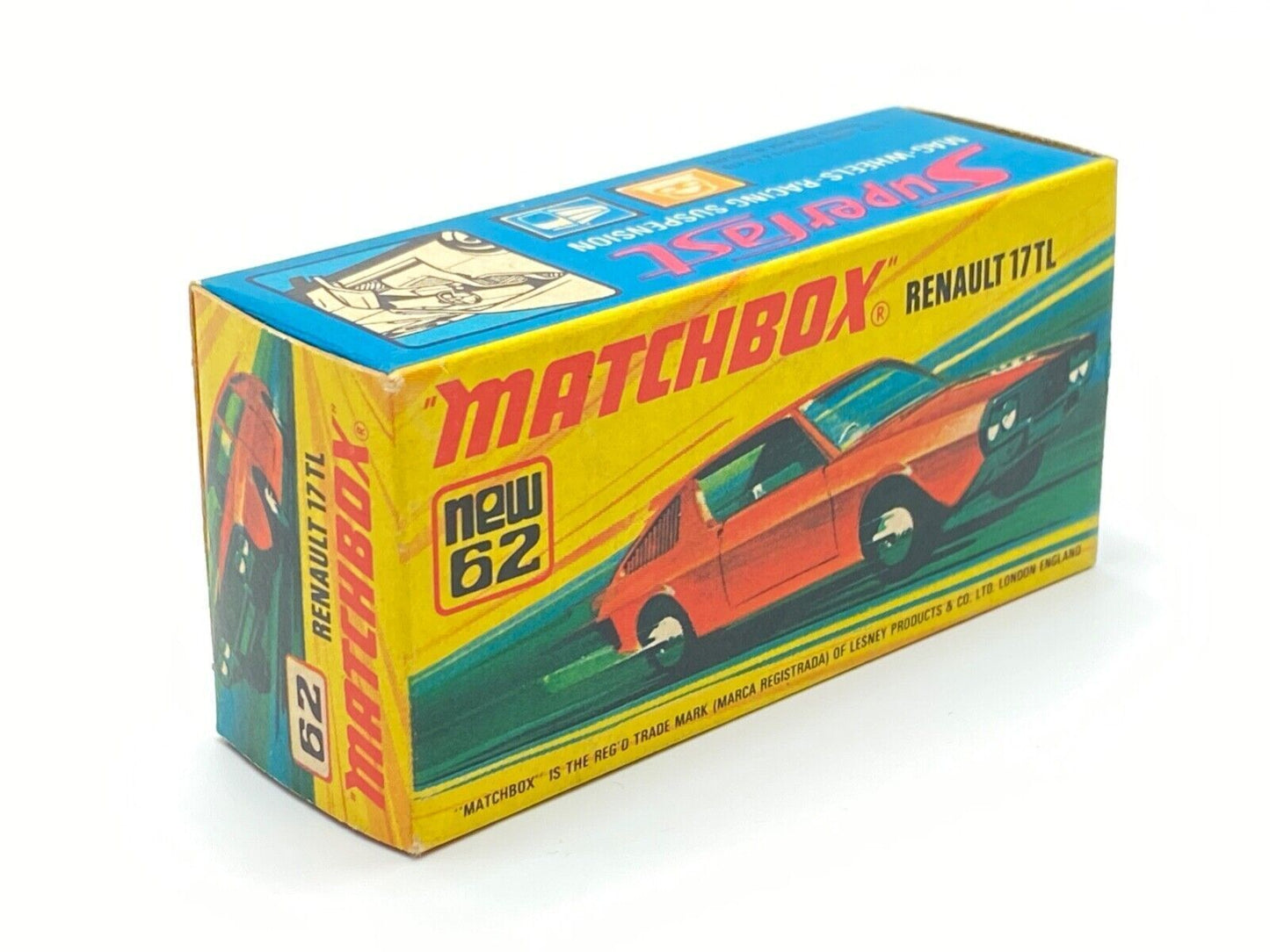 MATCHBOX SUPERFAST 62 C RENAULT 17TL DARK RED - NEAR MINT