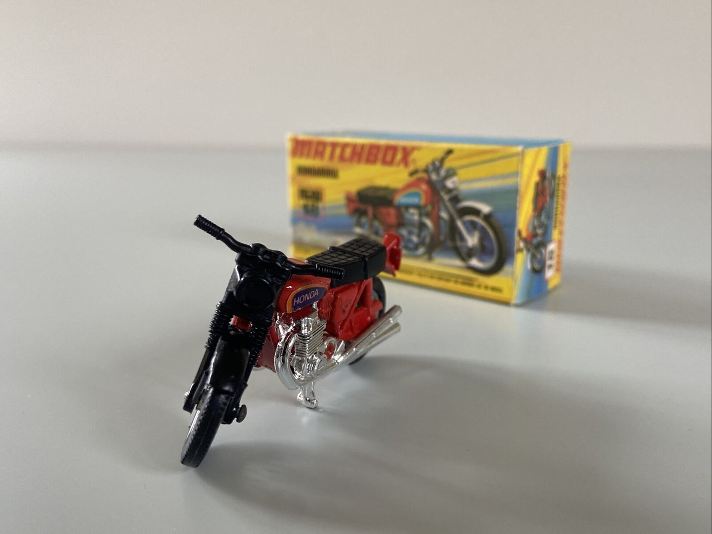 Matchbox No. 18 Hondarora Bike With Original Box - Mint Condition