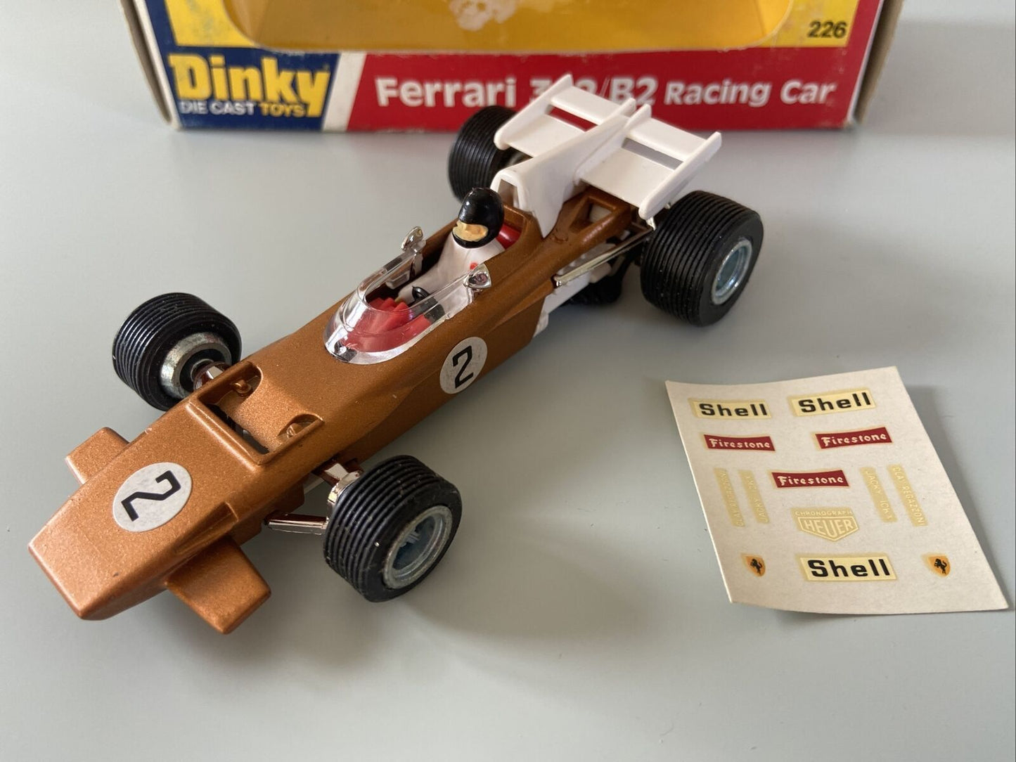 Dinky 226 Ferrari 312/B2 F1 Racing Car in Original Window Box