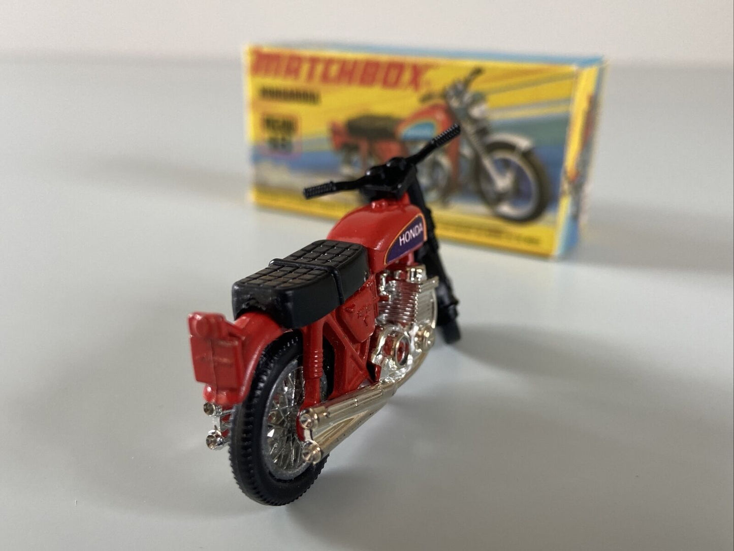 Matchbox No. 18 Hondarora Bike With Original Box - Mint Condition