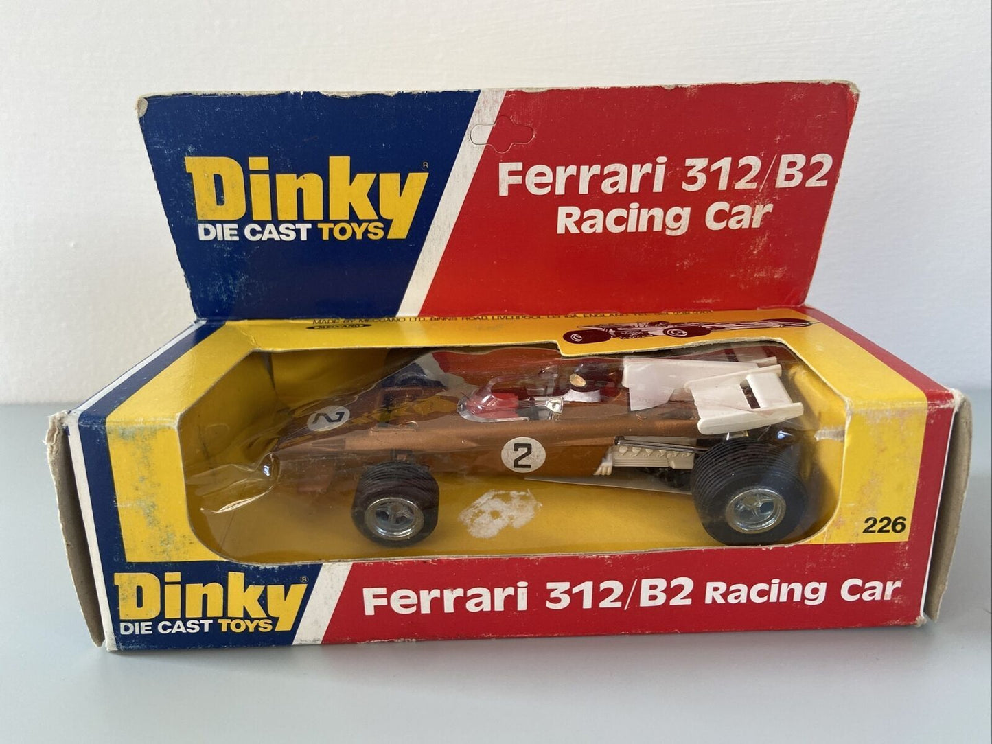 Dinky 226 Ferrari 312/B2 F1 Racing Car in Original Window Box