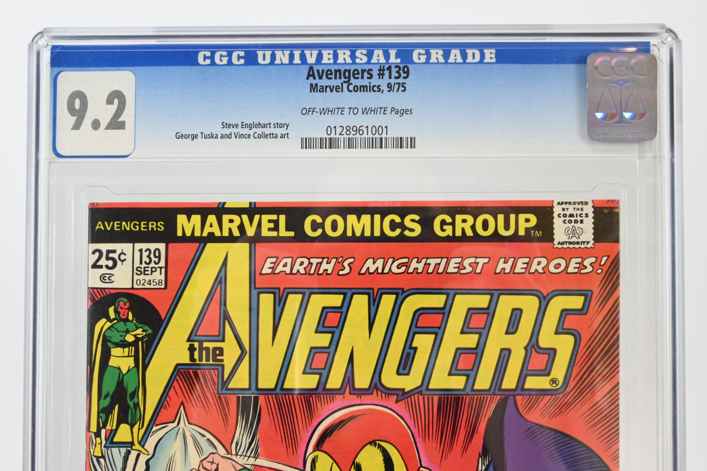 The Avengers #139 CGC 9.2 / 1975 - Marvel comics