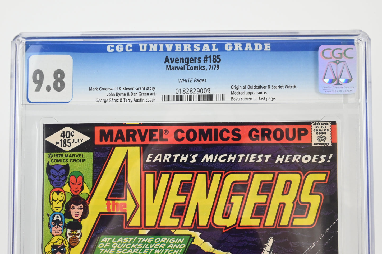 The Avengers #185 CGC 9.8 / 1979 - Marvel comics