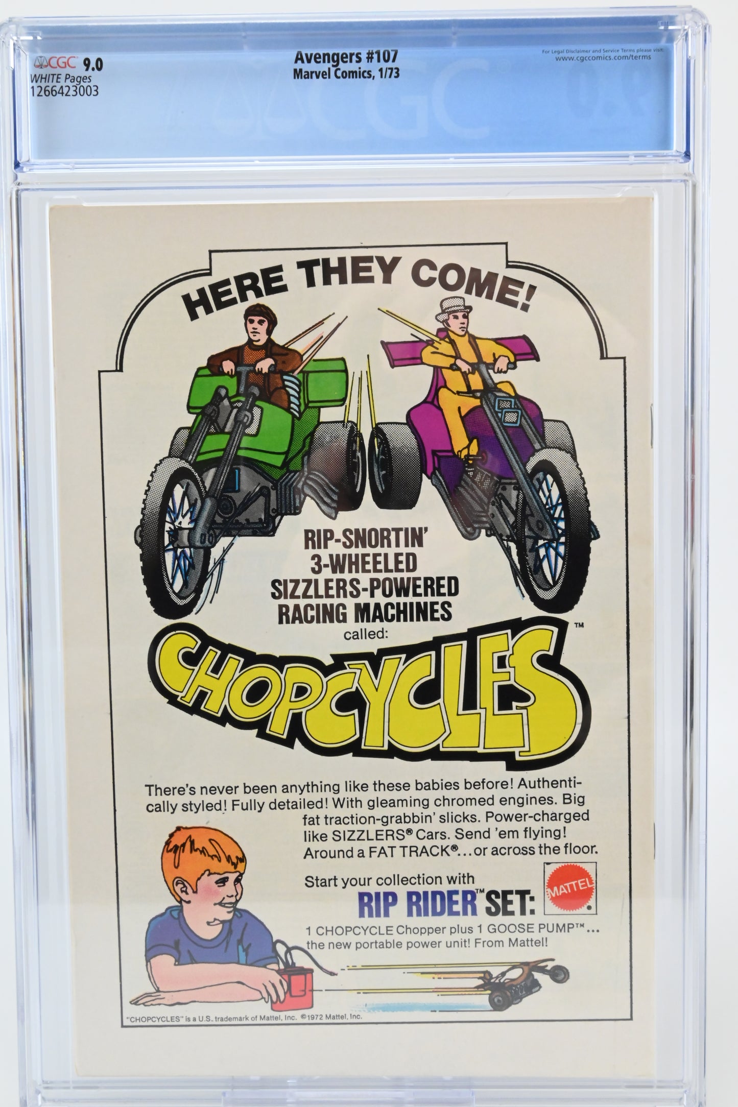 The Avengers #107 CGC 9.0 / 1973