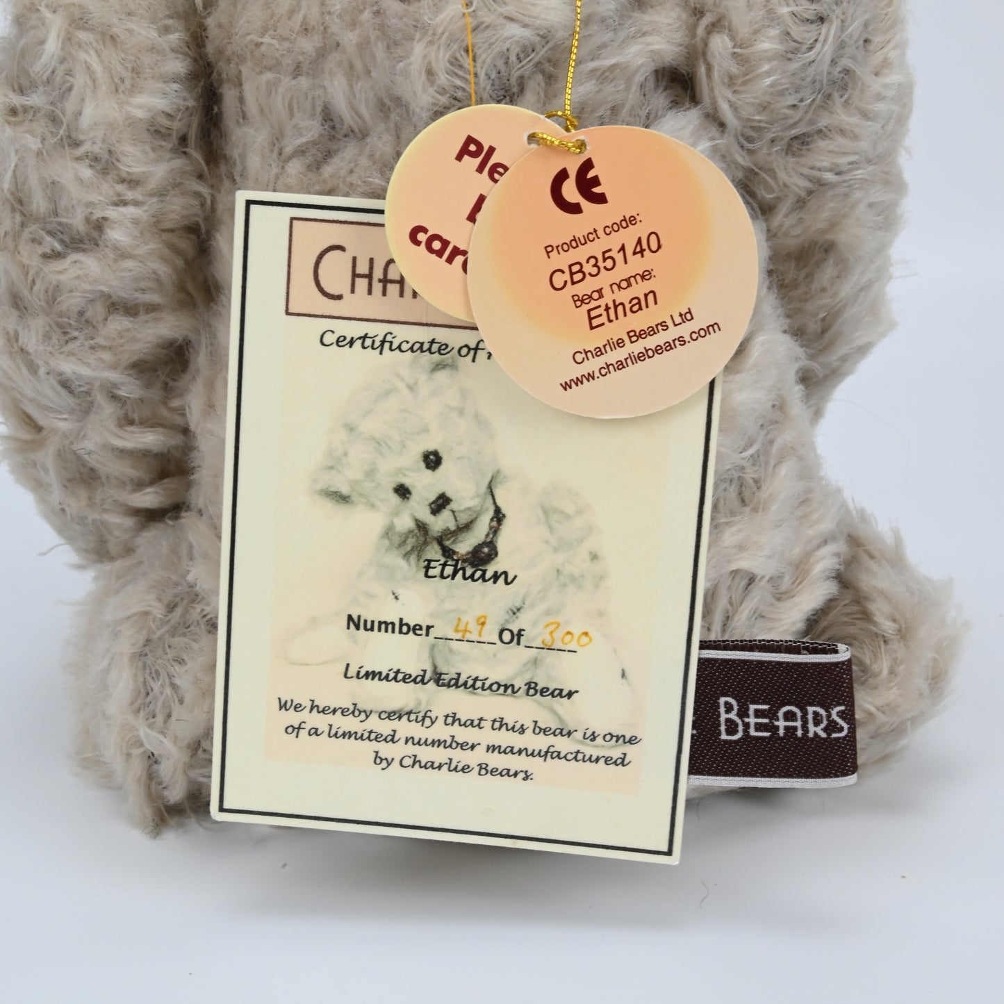 Charlie Bears Ethan - CB35140 "1st Year of Production 2006" RARE