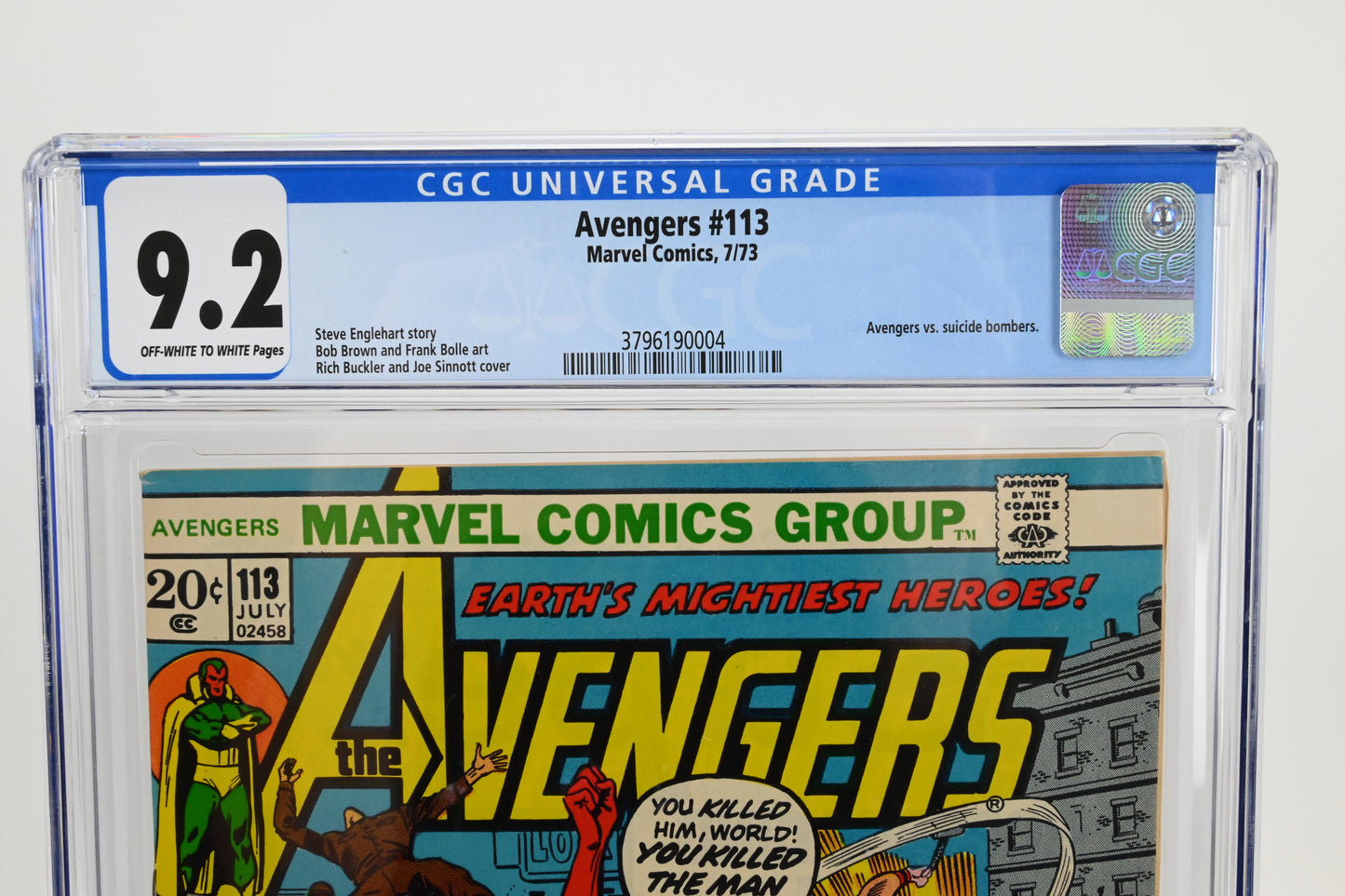 Avengers #113 CGC 9.2 / 1973