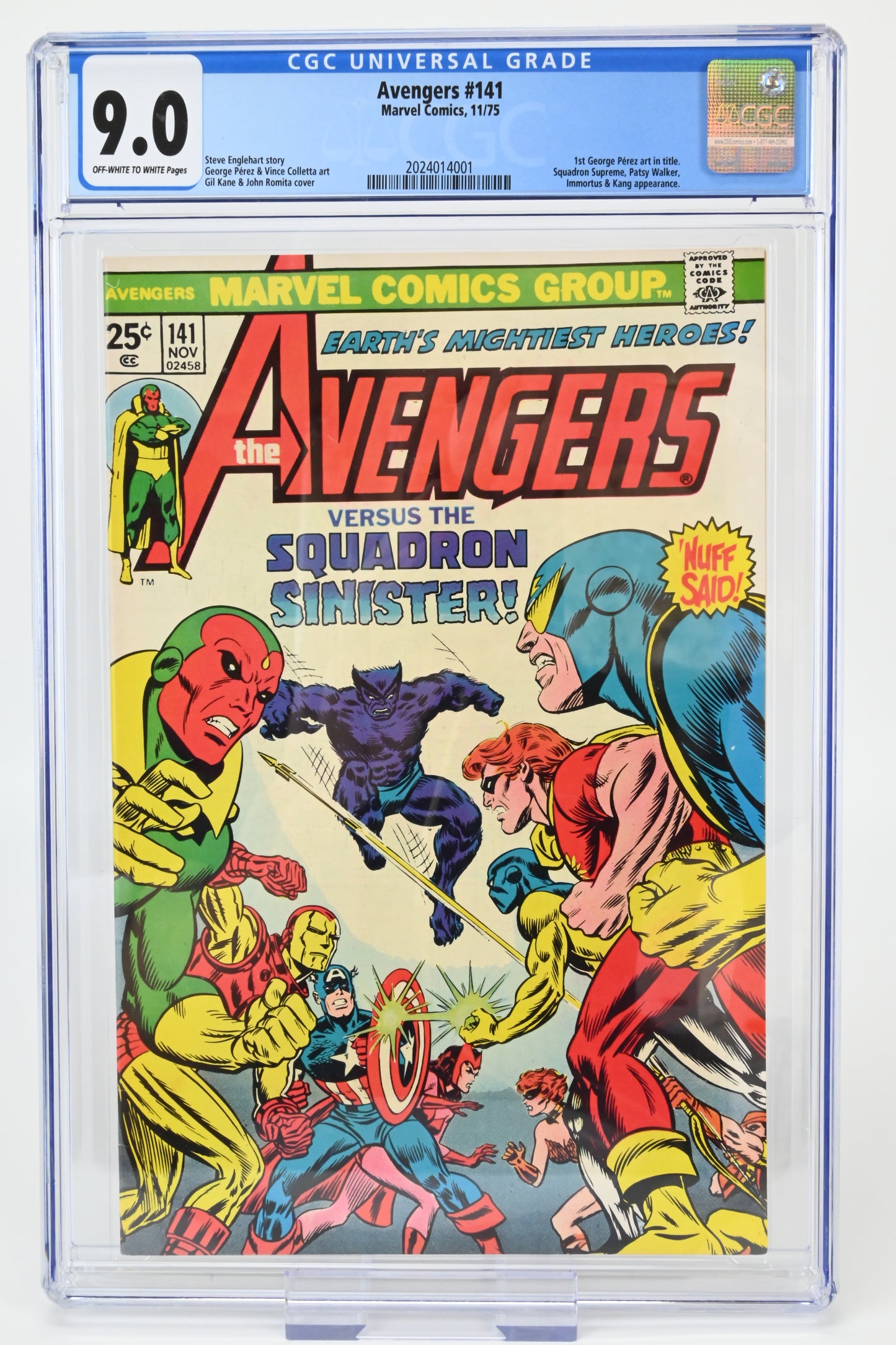 The Avengers #141 CGC 9.0 / 1975 - Marvel-Comics