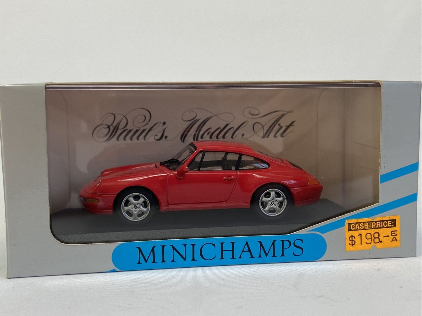 MINICHAMPS 063007 PORSCHE 911 COUPE 1993 ROT - MINT