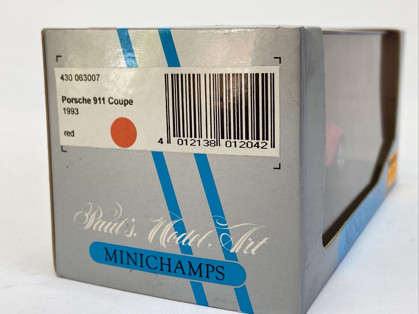 MINICHAMPS 063007 PORSCHE 911 COUPE 1993 ROT - MINT
