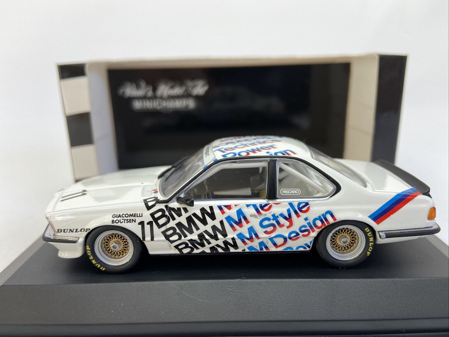 MINICHAMPS BMW 635 CSI MONZA 1983 BOUTSEN/GIACOMELLI 0832611 -NR MINT
