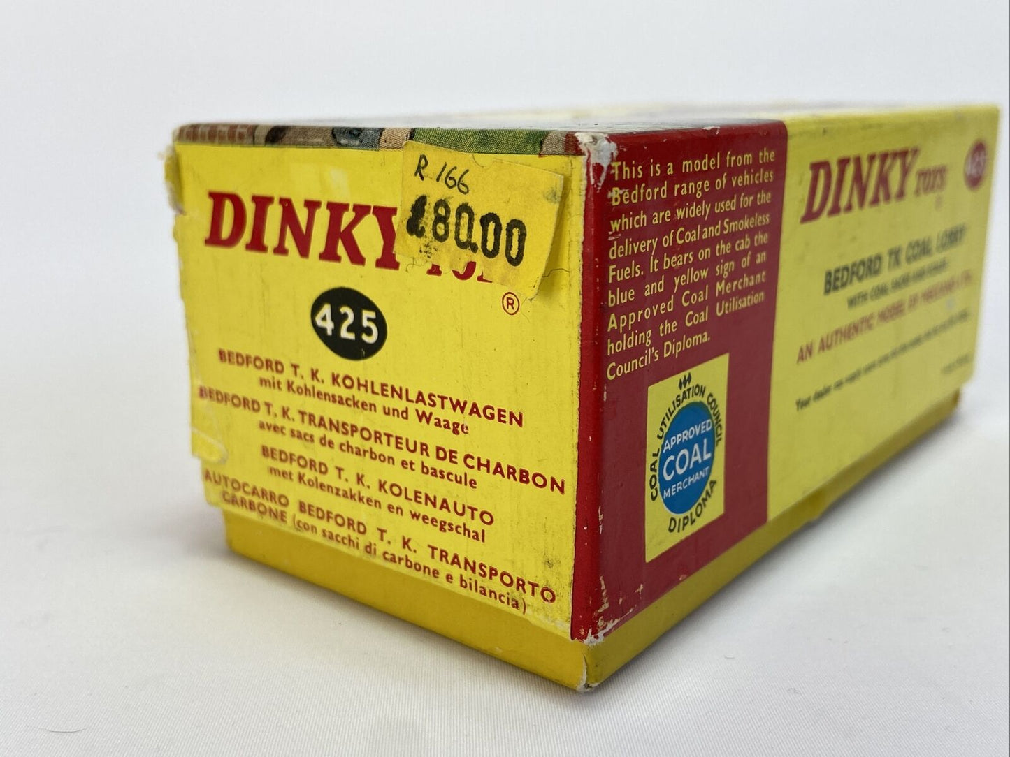 DINKY 425 BEDFORD TK COAL LORRY EXC CONDITION WITH BOX