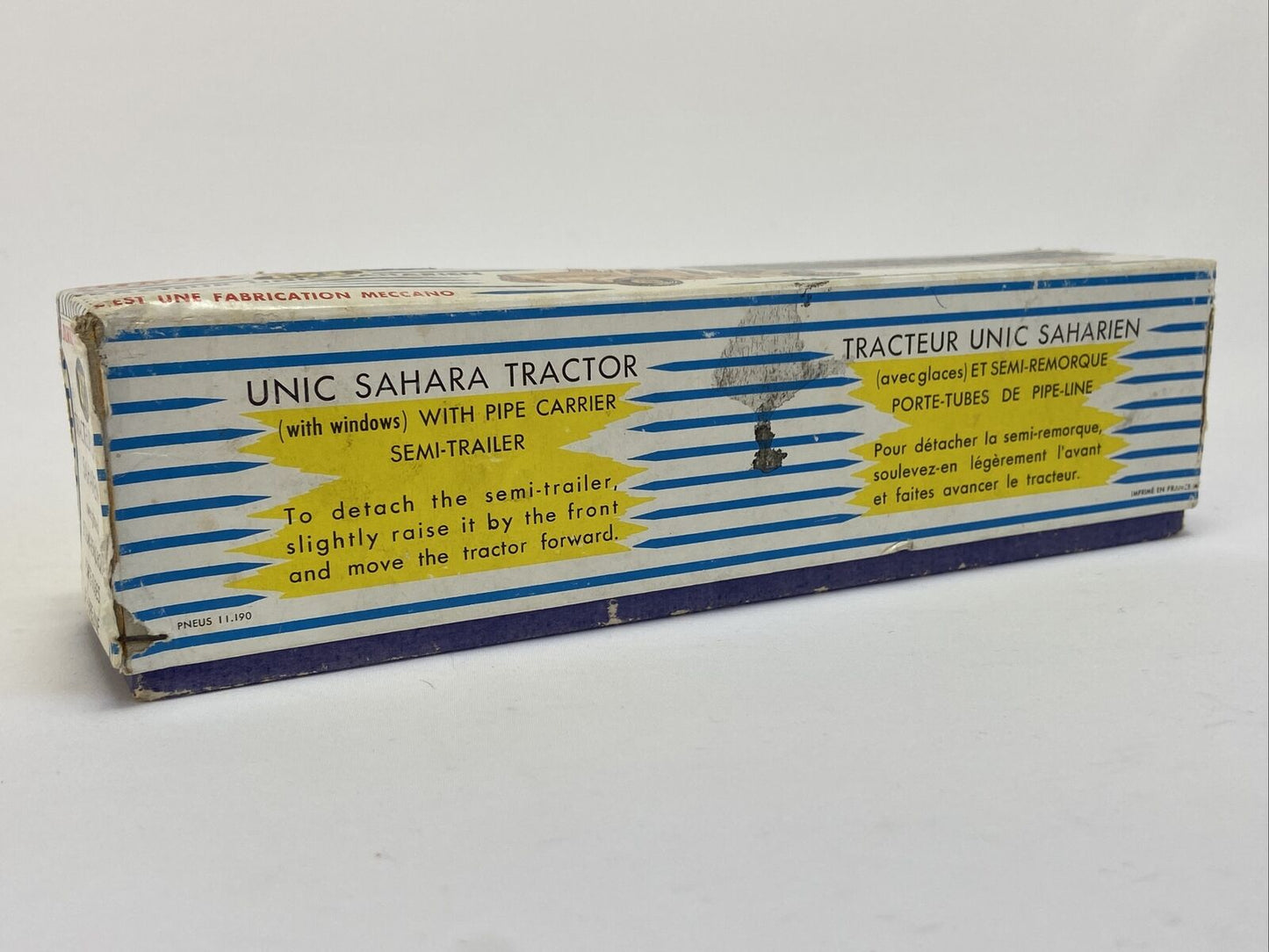 FRENCH DINKY 893 TRACTEUR UNIC SAHARIEN IN EXC CONDITION WITH BOX