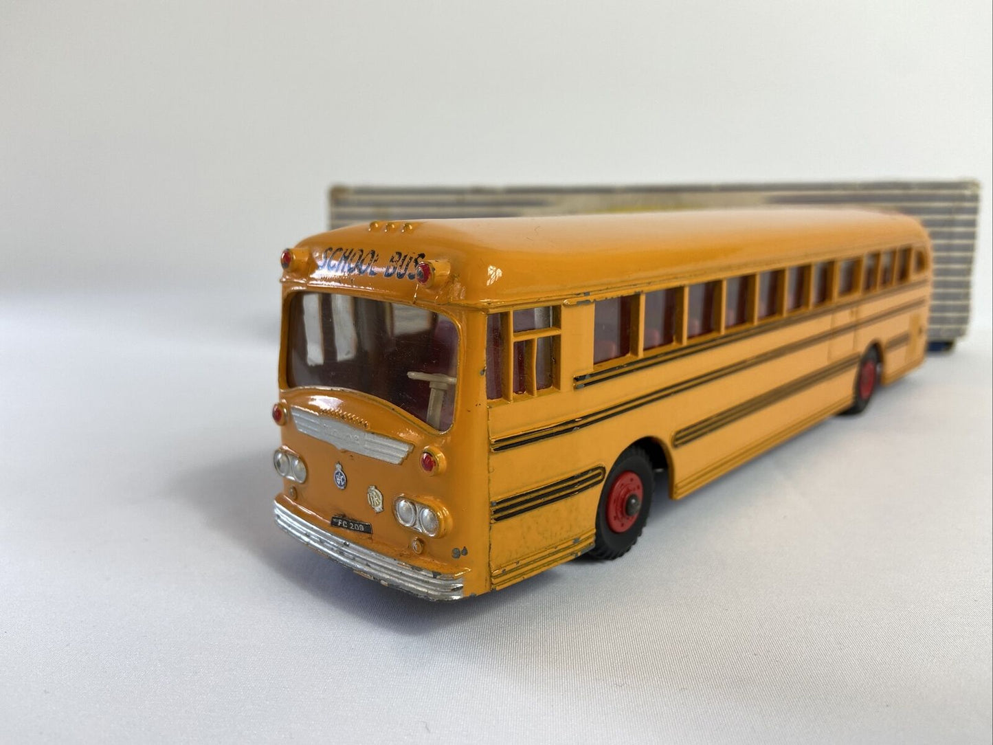 DINKY 949 WAYNE SCHOOL BUS RARE BLACK LINES IN ORIGINAL BOX