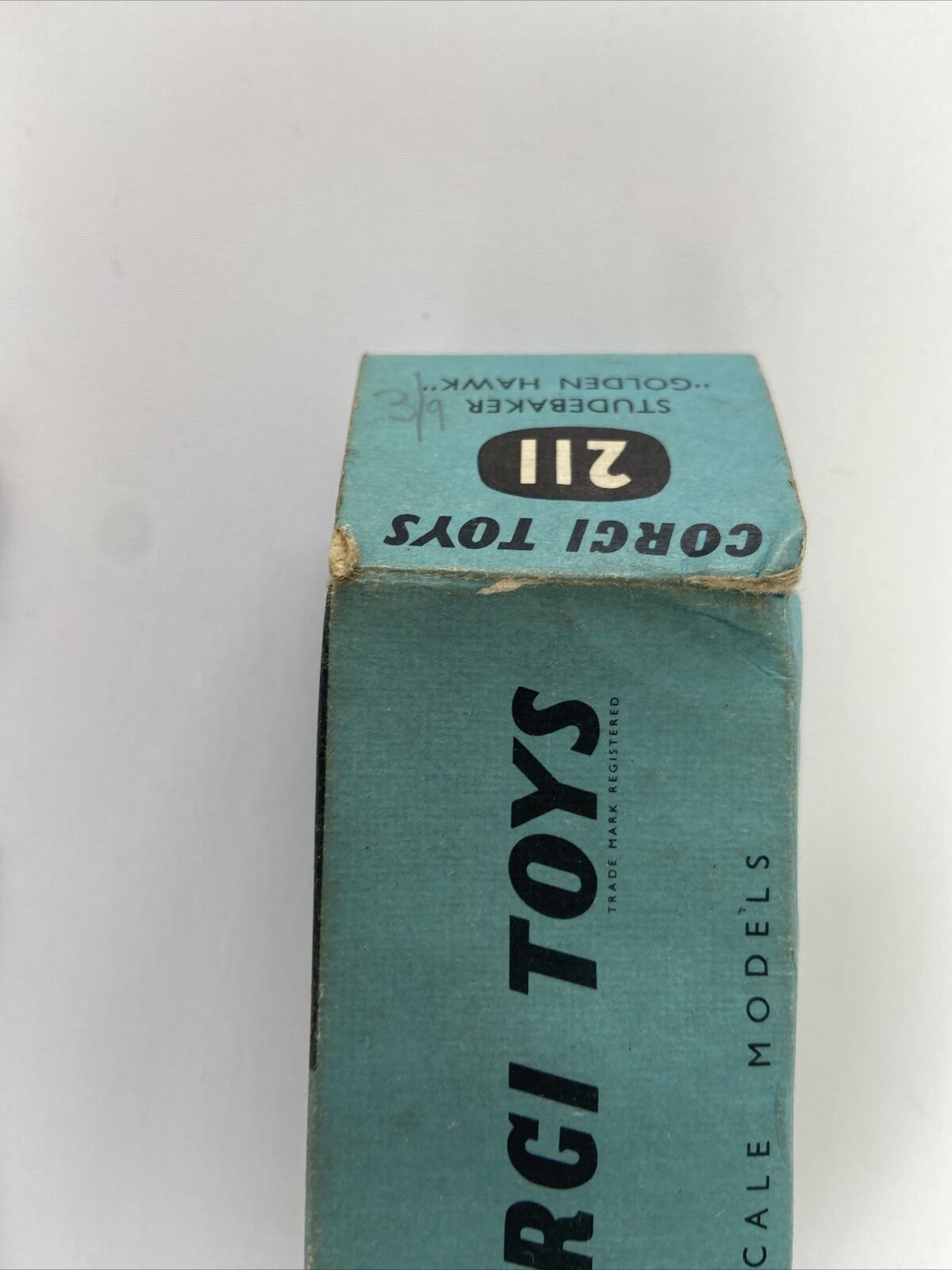 CORGI 211 BLUE STUDEBAKER GOLDEN HAWK IN ORIGINAL BOX