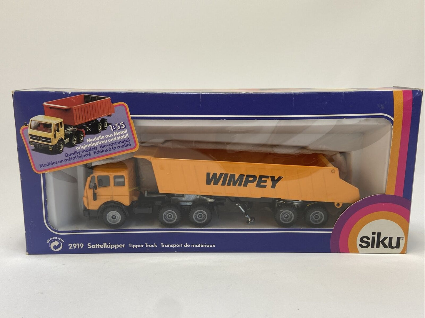 SIKU 2919 MERCEDES BENZ TIPPER TRUCK - MINT IN EXC BOX