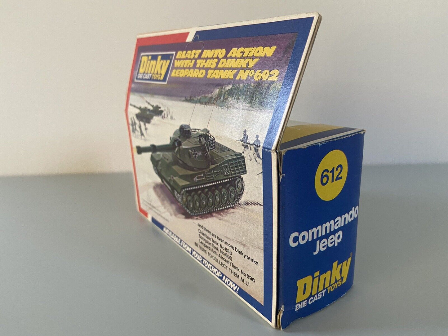 Dinky 612 Commando Jeep In Box