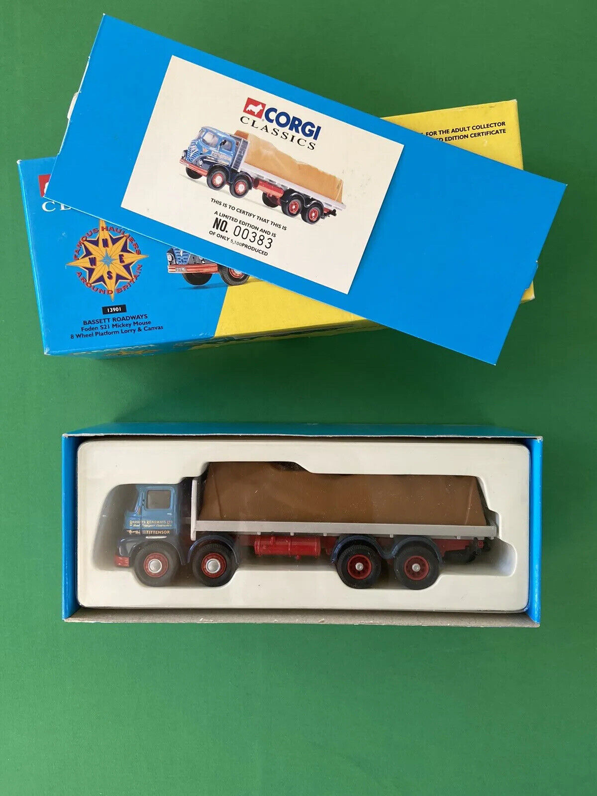 Corgi 13901 Foden S21 Mickey Mouse Bassett Roadway Excellent Condition With Box