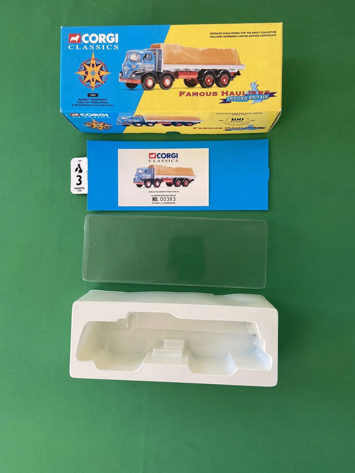 Corgi 13901 Foden S21 Mickey Mouse Bassett Roadway Excellent Condition With Box