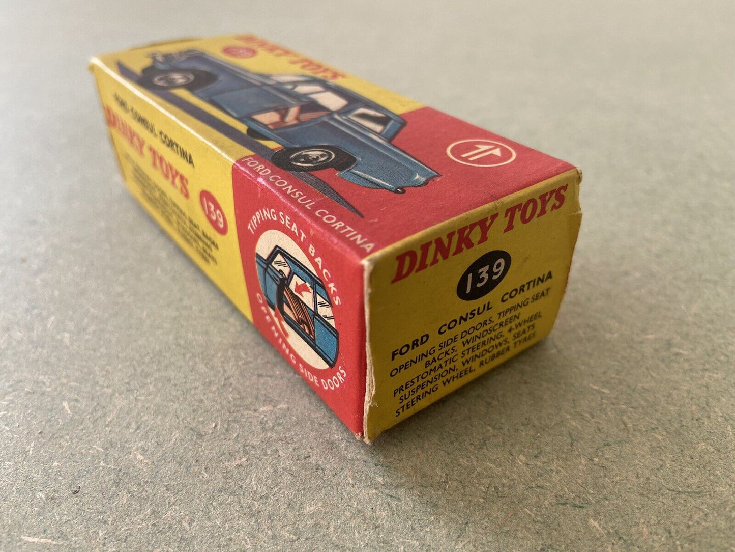 Dinky 139 Ford Consul Cortina With Box