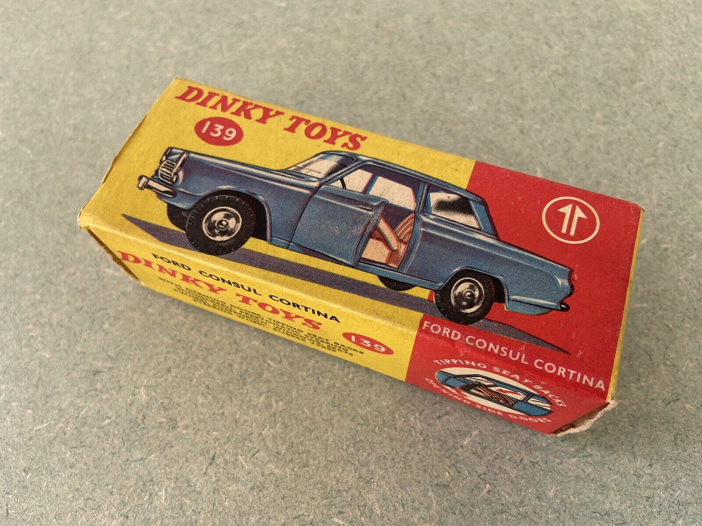 Dinky 139 Ford Consul Cortina With Box