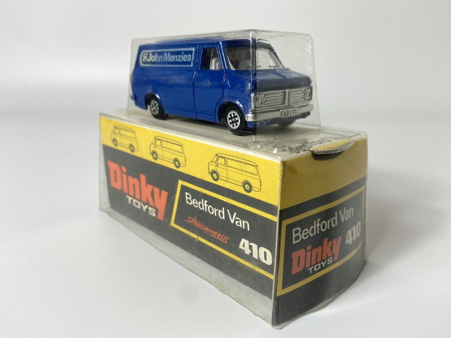 DINKY TOYS 410 BEDFORD VAN JOHN MENZIES WITH BUBBLE PACK