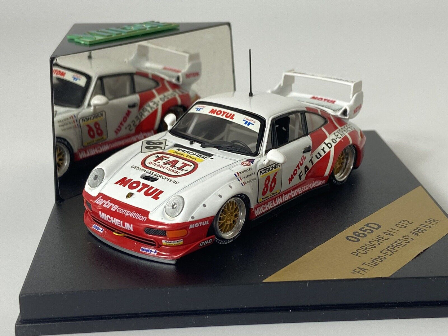 VITESSE 065D PORSCHE 911 GT2 FA TURBO EXPRESS 1/43 SCALE IN CASE