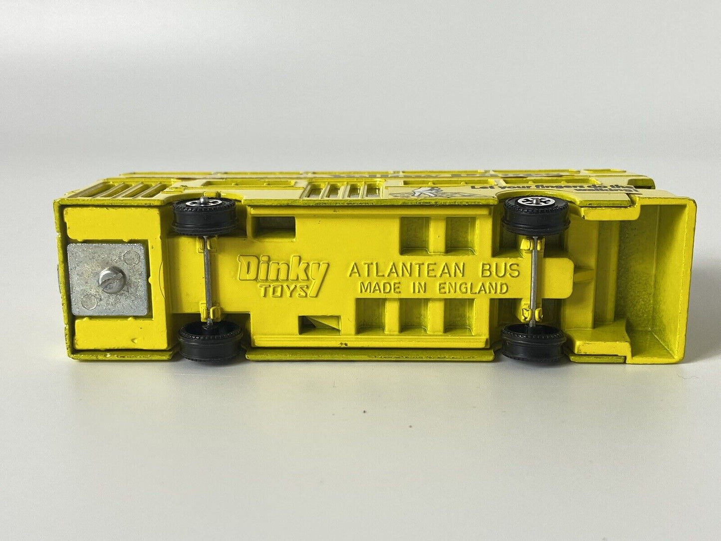 DINKY 295 ATLANTEAN BUS - YELLOW PAGES BUS WITH BUBBLE PACK