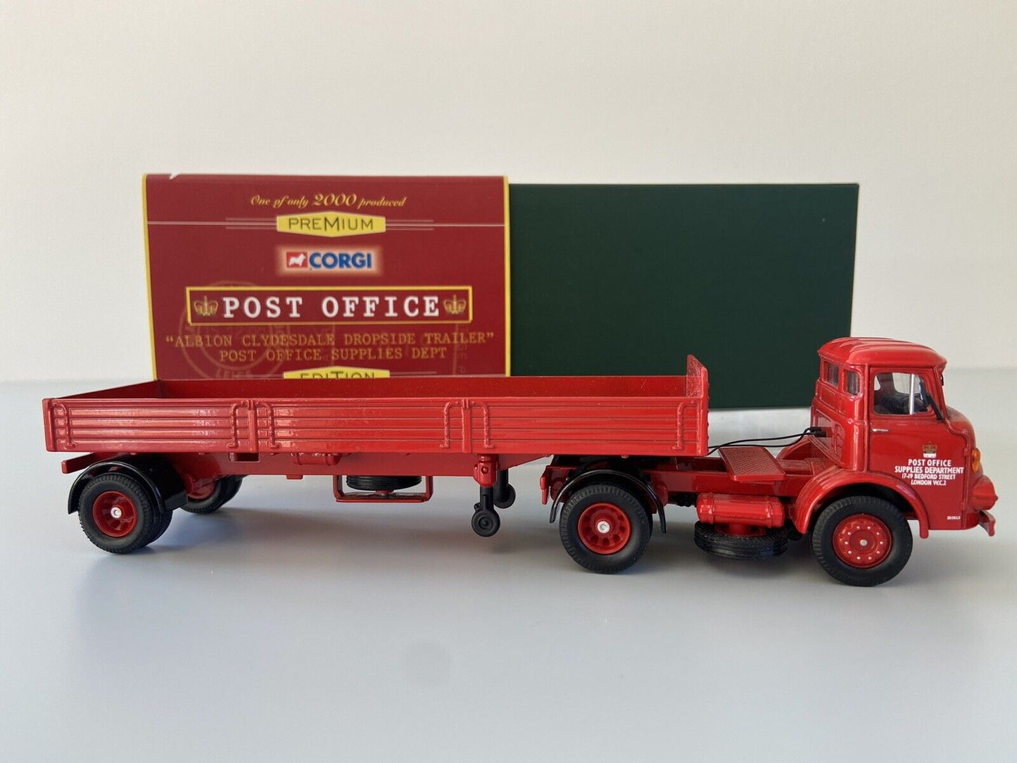 Corgi Premium Edition 23802 - ALBION CLYDESDALE DROPSIDE TRAILER With Box