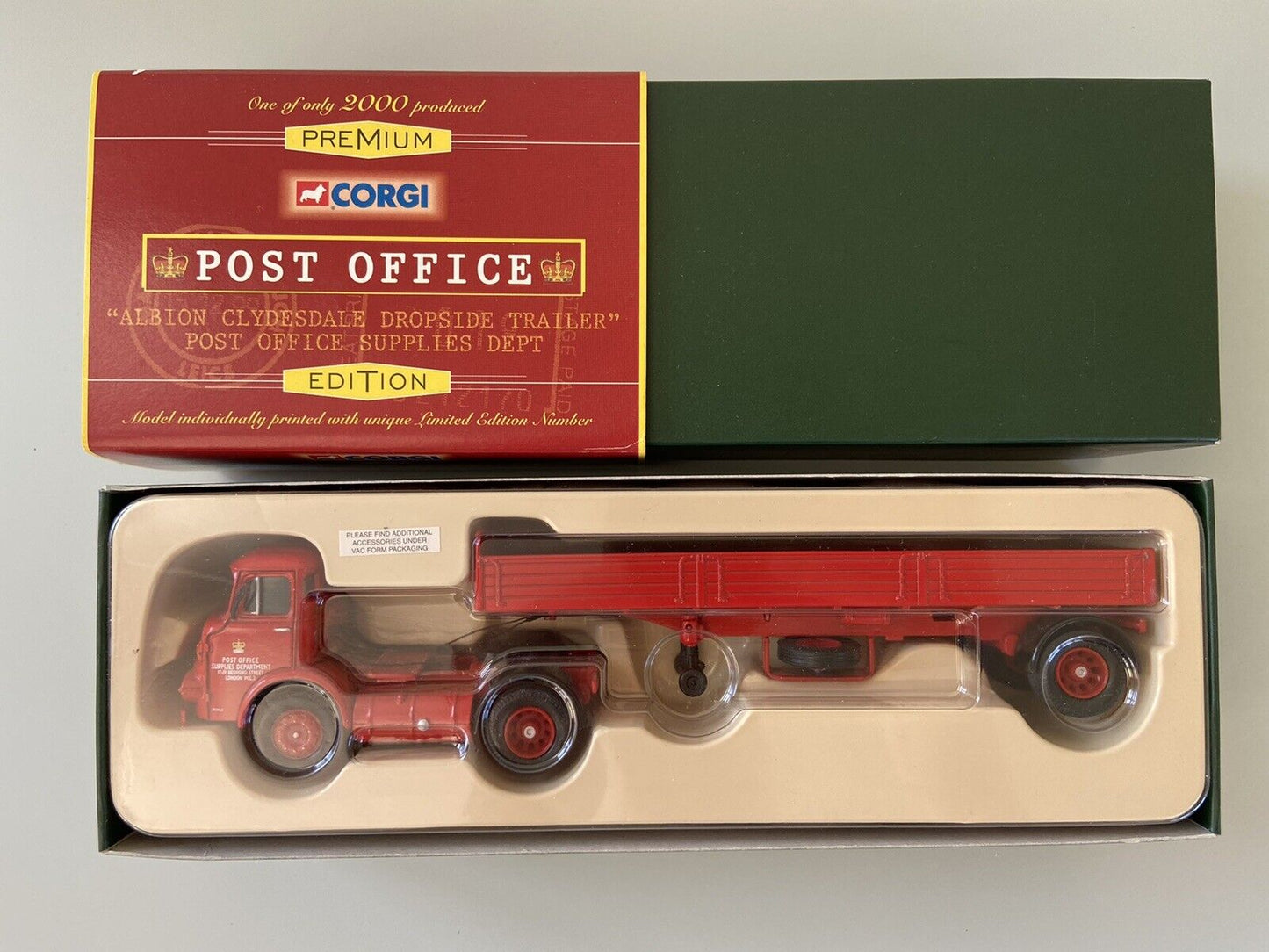 Corgi Premium Edition 23802 - ALBION CLYDESDALE DROPSIDE TRAILER With Box