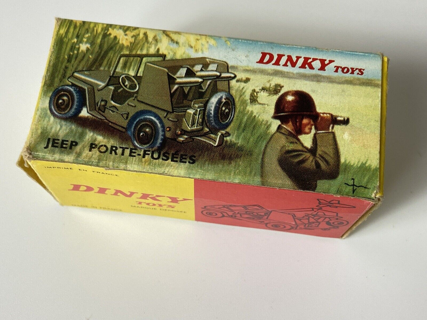 DINKY 828 JEEP ROCKET CARRIER SS10 IN ORIGINAL BOX