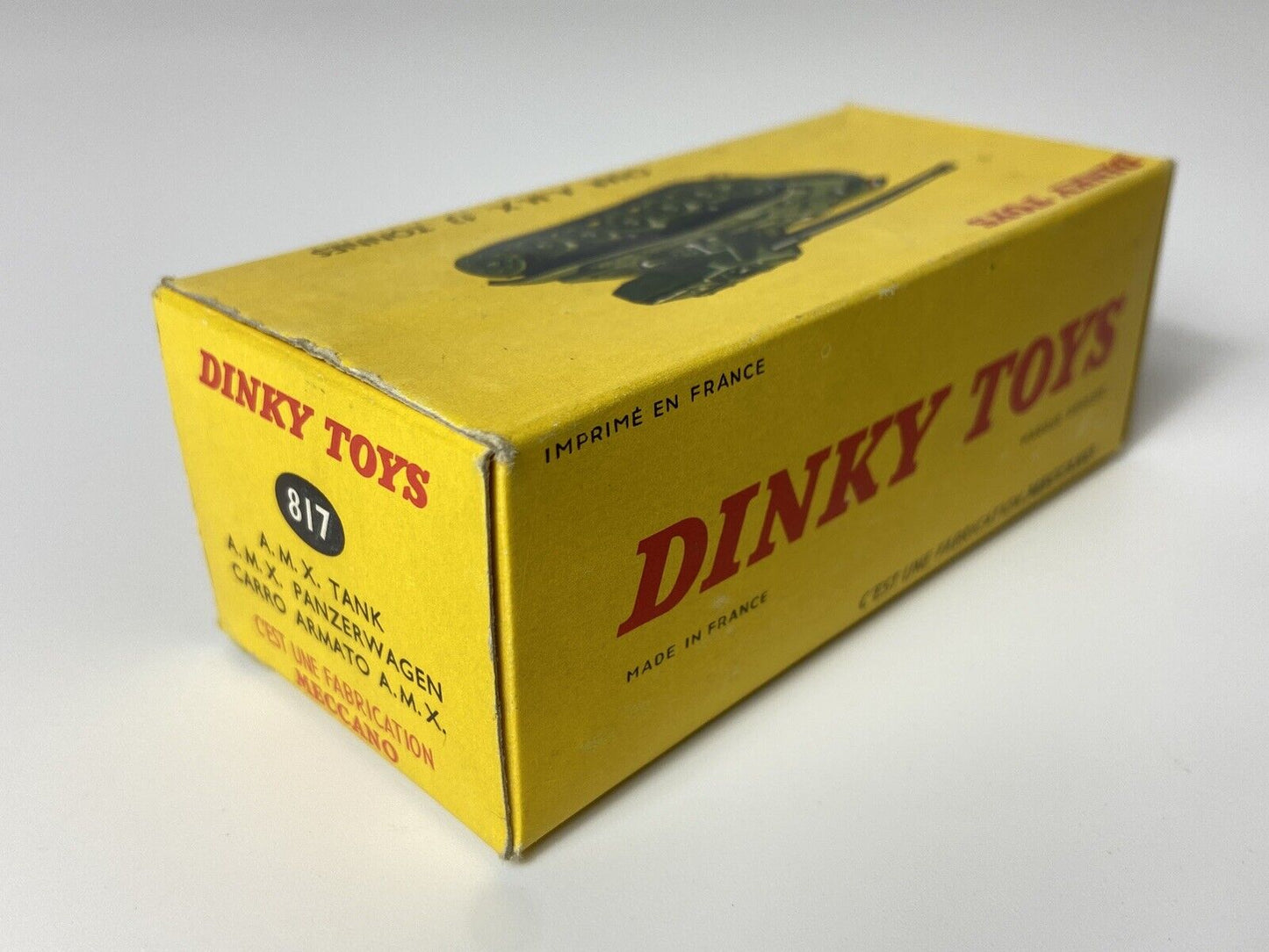 DINKY 817 A.M.X 13 TANK WITH INNER PIECE AND BOX