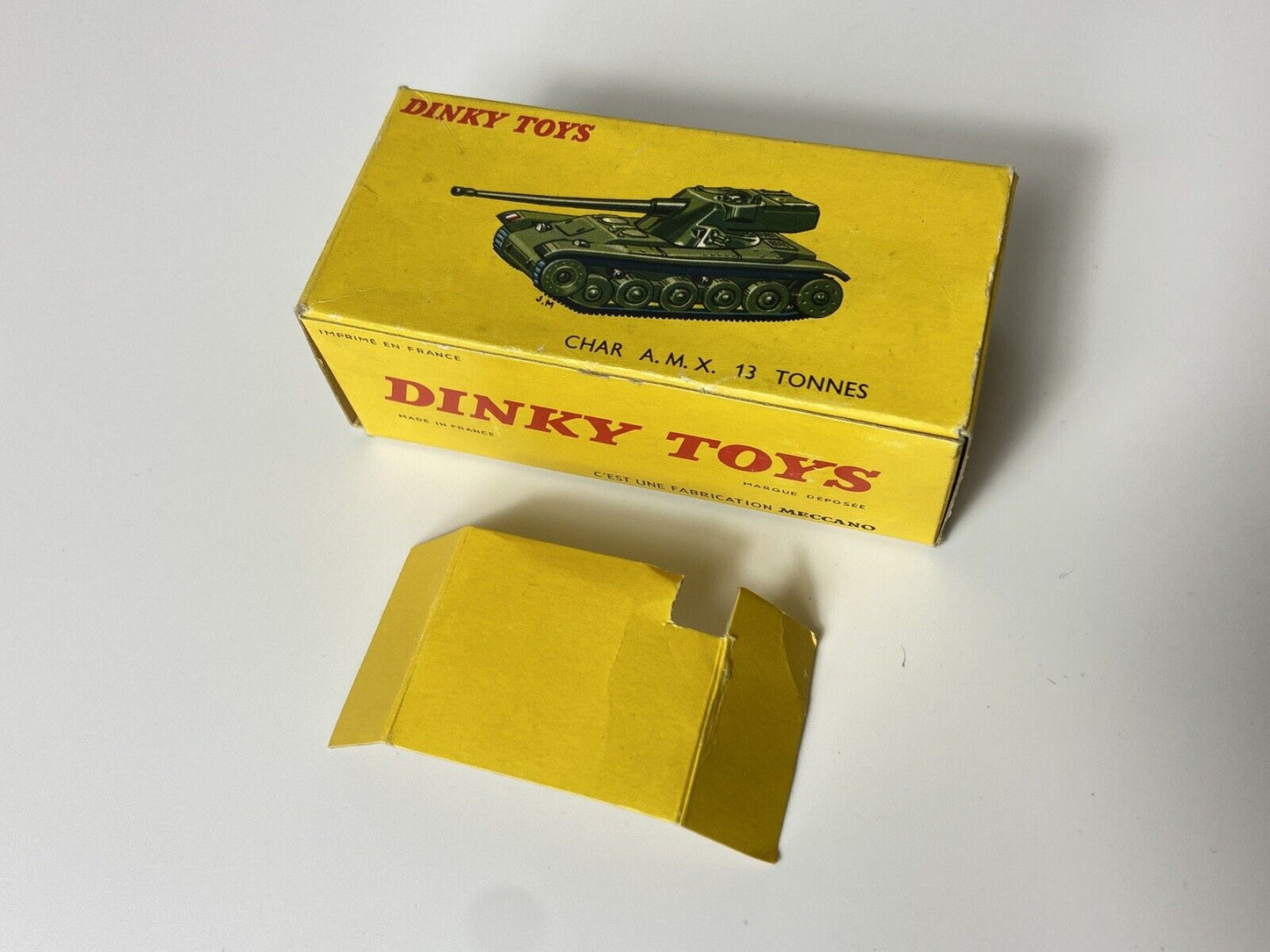 DINKY 817 A.M.X 13 TANK WITH INNER PIECE AND BOX