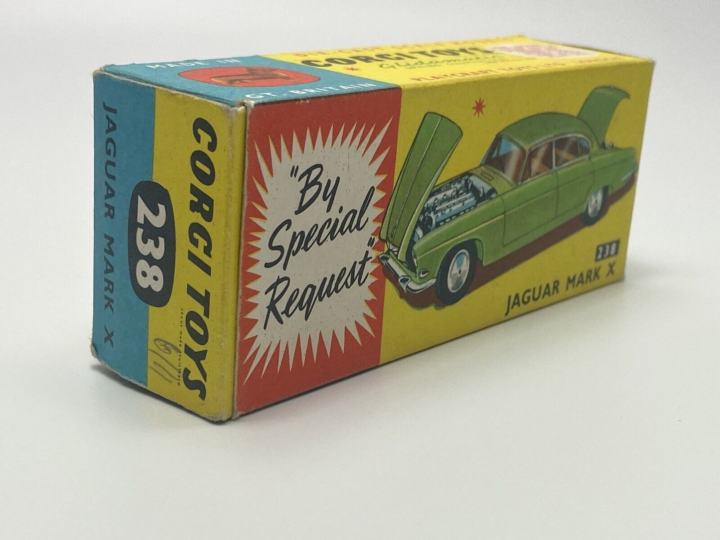 CORGI TOYS 238 MARK X JAGUAR WITH LUGGAGE AND ORIGINAL BOX