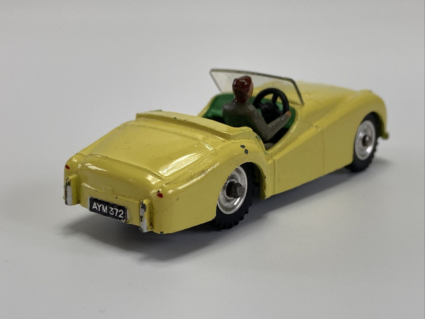 Dinky Toys 105 Triumph TR2 Sports Car Lemon Body With Box - RARE