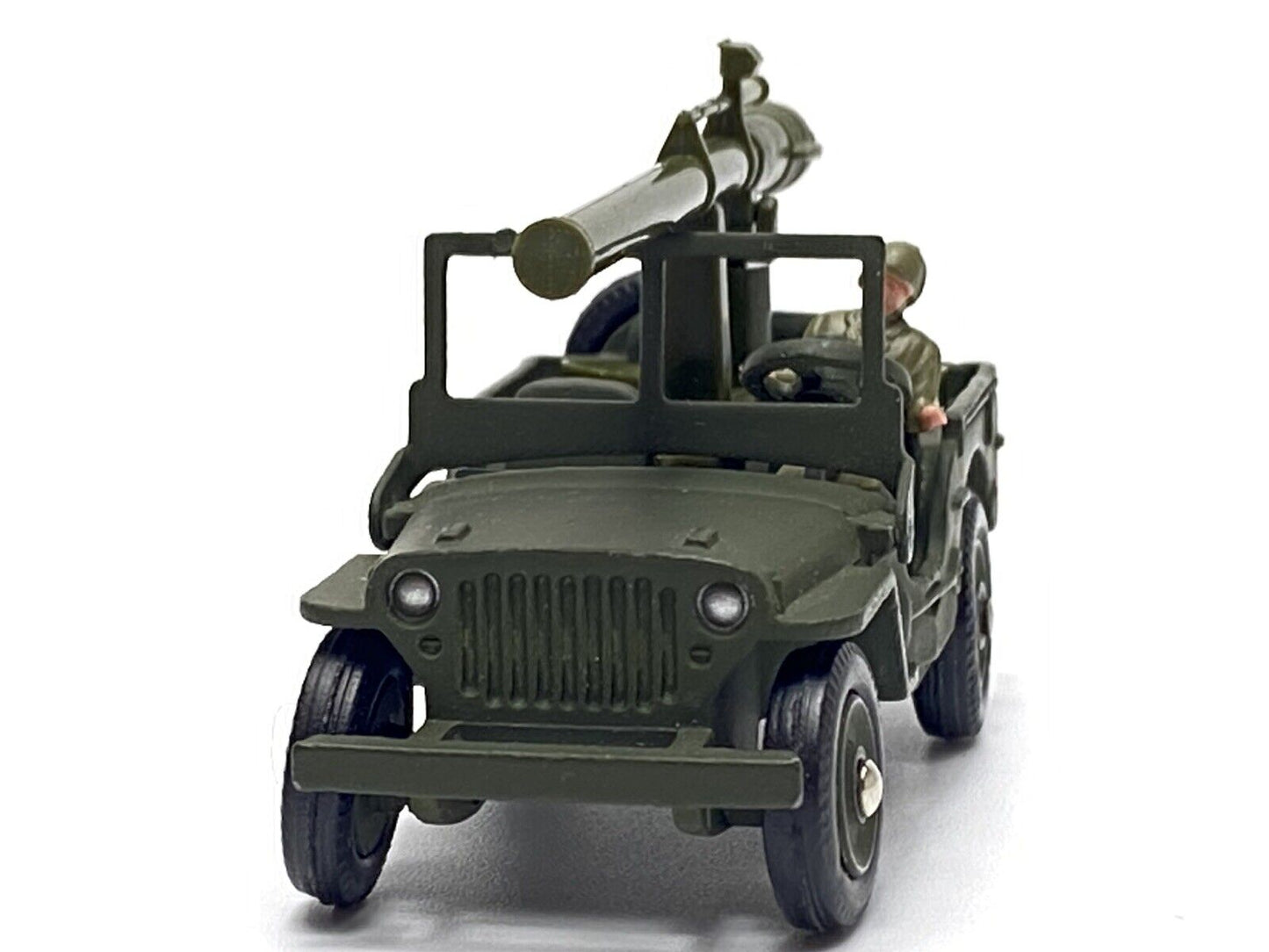 FRENCH DINKY 829 JEEP AVEC CANON DE 106 S.R. WITH ORIGINAL BOX