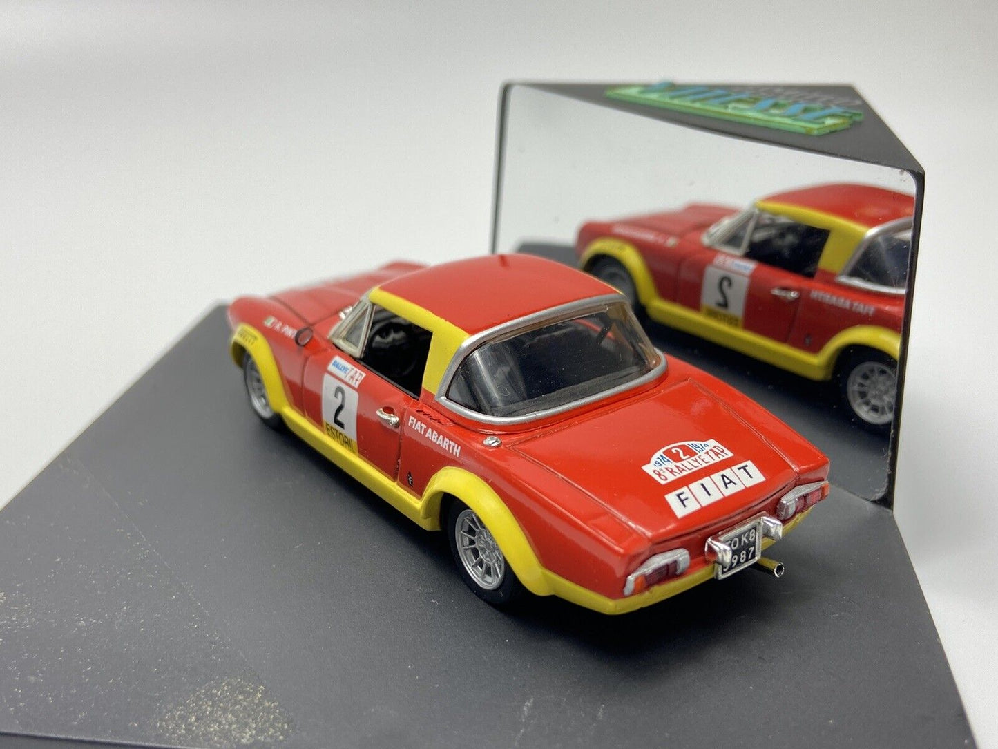 VITESSE L168 FIAT 124 ABARTH RALLY TAP 1974 R.PINTO IN CASE 1/43