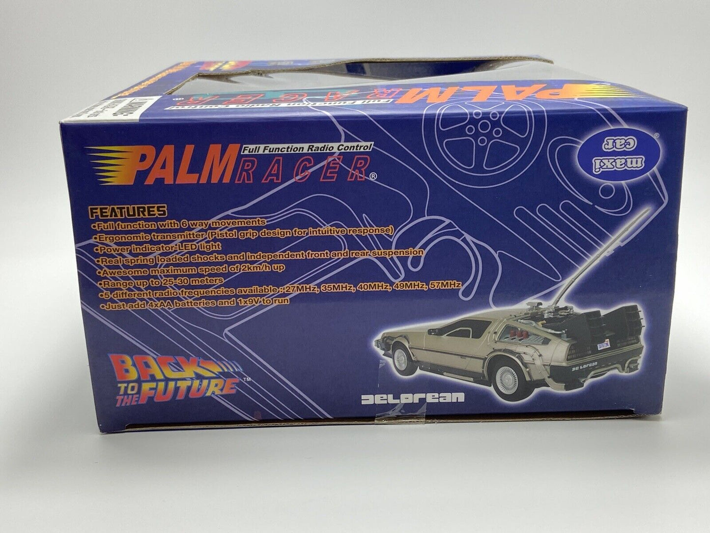 BACK TO THE FUTURE - PAIR OF MAXI PALM RACERS 1/18TH SCALE DELOREAN