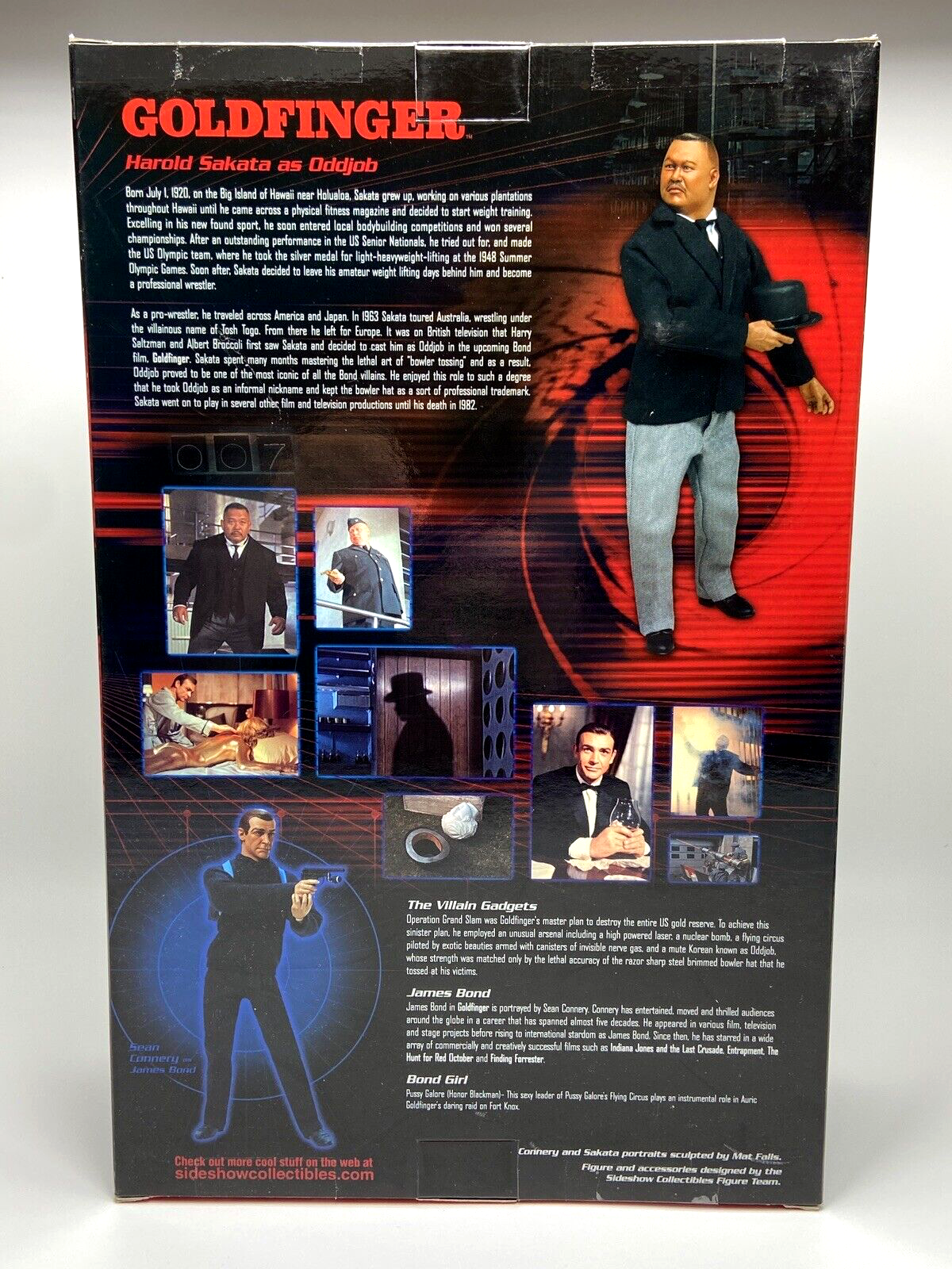SIDESHOW COLLECTIBLES HAROLD SAKATA AS ODDJOB FIGURE MINT/NEW