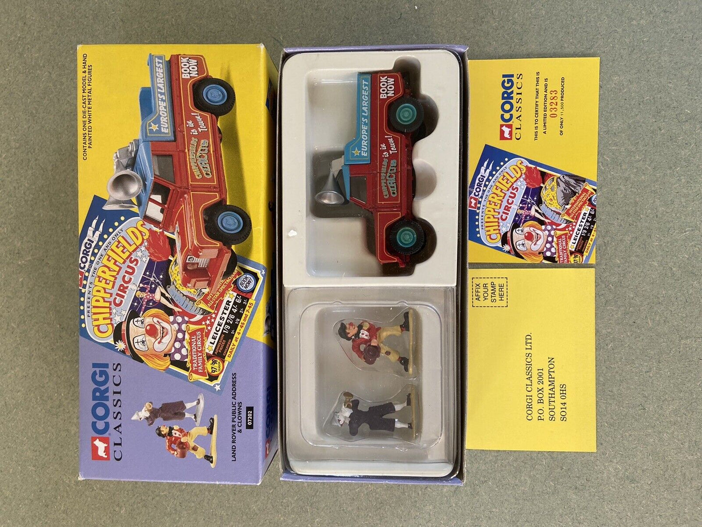 Corgi 07202 Land Rover & Clowns With Box - Mint