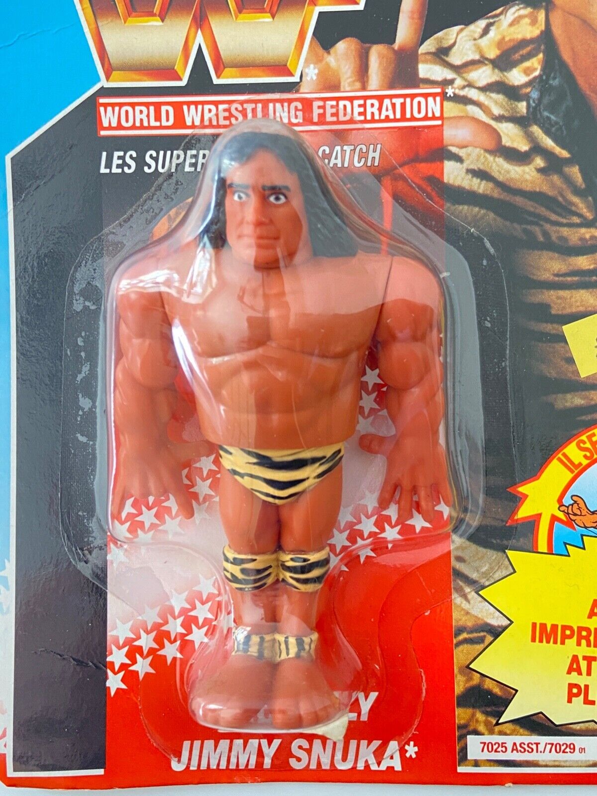 HASBRO FRENCH WWE 1991 JIMMY SNUKA WRESTLING ACTION FIGURE